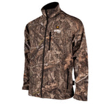 Sahara Men's Heated Hunting Jacket - Mossy Oak Camo - detail view | Silarius