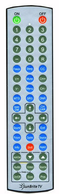 SunBrite SB-WR-01 Weatherproof Replacement Remote Control for SunBrite Outdoor TVs