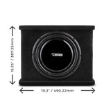 12' Loaded Shallow Subwoofer Enclosure 350 Watts Rms @ 2 ohm - detail view | Silarius