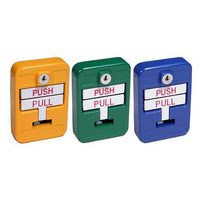 SigCom SG-42CXK2-GR-B SPECTRUM Series Single Action Pull Station, DPDT with Key, Green