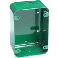 SigCom SGB-32S-GR Surface Mount Sheet Metal Back Box for Pull Station, Green