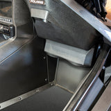 Polaris Slingshot Under Dash Empty Enclosure fits 2 x 6.5' Subwoofers | 2020 - Current - side view | Silarius