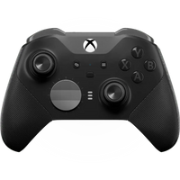 MODDEDZONE BLACK OUT CORE XBOX ELITE SERIES 2 CUSTOM MODDED CONTROLLER - front view | Silarius
