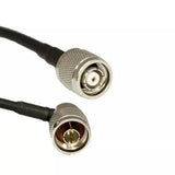 AccelTex ATS-00404 240 Series Right Angle N-Style Plug to RPTNC Plug 5 ft Cable Assembly