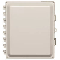 AccelTex ATS-00115 12x10x6 Polycarbonate Enclosure with Solid Door, Latch Lock & 4 N-Style Holes
