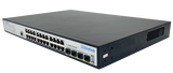Silarius SIL-B24M3POE1G400 24-Port Gigabit Layer 3 Managed PoE+ Switch 4x10G SFP+ 400W Rack Mount - front view | Silarius