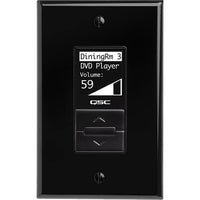 QSC MP-MFC Decora-Style Wall Controller for MP-M Series Mixers (Black) MPMFCNABK