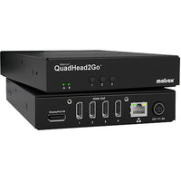Matrox Q2G-DP4K QuadHead2Go Multi-Monitor Controller Appliance - front view | Silarius