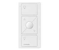 Lutron PJ2-3BRL-GWH-L01 Pico 3-Button Raise Lower Light Remote - front view | Silarius