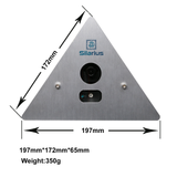 Silarius SIL-ELEVATOR2MP 2MP HD Corner/Elevator Security IP POE Camera 2.8mm (NDAA Compliant) - front view | Silarius