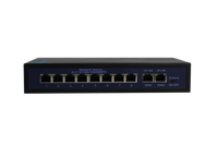Silarius SIL-SW8POE 10-Port PoE Network Switch 120W 8 Fast Ethernet Ports for IP Security Cameras