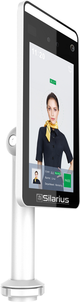 Silarius SIL-FRTEMP 7' Facial Time Attendance Access Control with Temperature Testing - detail view | Silarius