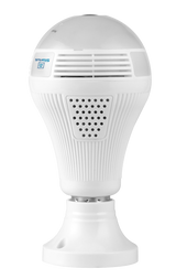 Silarius SIL-FISHBULB3MP 3MP WiFi Bulb Fish-eye Camera with 2-Way Audio - rear view | Silarius