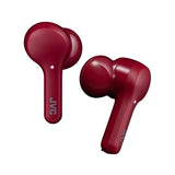 JVC HA-A8TR In-Ear True Wireless Bluetooth Earbuds with Charging Case (Red) - front view | Silarius