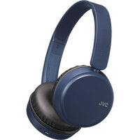 JVC HAS35BTA On-Ear Wireless Bluetooth Headphones with Microphone (Blue) - front view | Silarius