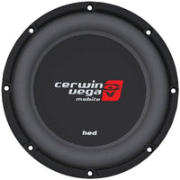 Cerwin Vega HS104D 10" HED Series Shallow-Mount Dual 4-Ohm Subwoofer, 200W RMS