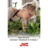 JVC HA-A8TR In-Ear True Wireless Bluetooth Earbuds with Charging Case (Red) - detail view | Silarius