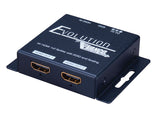 Vanco EVSP12SC 4K HDMI 1x2 Splitter with EDID and Scaling - front view | Silarius