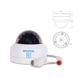 Silarius SIL-DPTZ5MPX4 Dome PTZ 5MP x4 Optical Zoom + Bracket (NDAA Compliant) - side view | Silarius