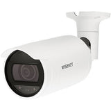 Hanwha ANO-L7082R Wisenet A-Series 4MP WDR IR Bullet IP Camera, 3.3-10.3mm Varifocal Lens, White