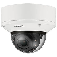 Hanwha XND-C6083RV Wisenet X Series 2MP Indoor IR Vandal Dome Camera, 2.8-12mm Motorized Varifocal Lens, White