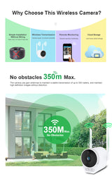 Silarius SIL-BHOMEWIFI2MP28 WiFi, APP enabled, fixed, 2MP full HD, Alarm lights, Outdoor camera ,2-way audio - 2.8mm lens