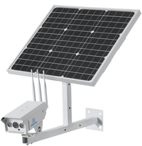 Silarius SIL-SOLARB5MP4G60W40AH 5MP Solar Powered 4G LTE Bullet Security Camera 60W Solar Panel
