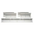 Alarm Controls AM3370CDURO Z Bracket with Integrated Dress Cover for 600 Series Single Magnetic Locks, 10" x 3.5", Duranodic Finish