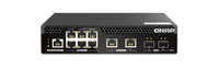 QNAP QSW-M2106PR-2S2T Half-width Rackmount 10GbE and 2.5GbE PoE++ Layer 2 Web Managed Switch for New-generation Wi-Fi Deployment
