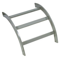 Hubbell HLO0690G NEXTFRAME Ladder Rack, Outside Radius, 6", Gray