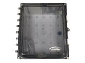 AccelTex ATS-00071 12x10x6 Polycarbonate Enclosure, Clear Door, Key Lock, Non-Configured