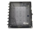 AccelTex ATS-00071 12x10x6 Polycarbonate Enclosure, Clear Door, Key Lock, Non-Configured
