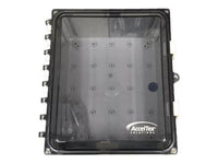AccelTex ATS-00071 12x10x6 Polycarbonate Enclosure, Clear Door, Key Lock, Non-Configured