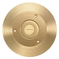 Hubbell SF2525 Combo Cover/Flange, Round, Brass, 2.125", 3/4"