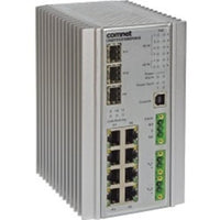 ComNet CNGE11FX3TX8MS Industrial 11-Port Gigabit Managed Switch, 3 SFP, Ethernet Hardened