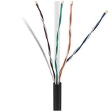 ADI PRO 0E-CMP6BKR CAT6 Plenum Cable, 23/4 Solid BC, Unshielded, UTP, CMP/FT6, 1000' Express Box, Black