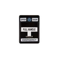 Dortronics 6510/BK-S35 6500 Series Emergency Pull Station with SPDT Form Switches, Black