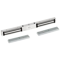Locknetics MG600DT-2 Series Double Electromagnetic Lock, 600 lb Holding Force, Satin Stainless Steel