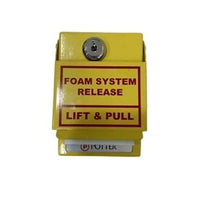 Potter RMS-1T-LP Single Contact Pull Station, SPST, Dual Action, Yellow