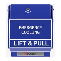 Potter 1000614-11 RMS-1T-LP Special Application Manual Pull Station, Emergency Cooli, Blue