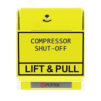 Potter 1000683-4 RMS-1T-LP-KL Compressor Shutoff, Yellow