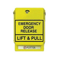 Potter 1000688-8 - RMS-1T-KL Pre-Action Release Pull Station, Black Lettering, Yellow