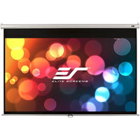 Elite Screens M120XWH2 Manual Series 120" Pull Down Manual Projector Screen with Auto Lock, Movie Home Theater 4K Ultra HD 3D Ready, 16:9