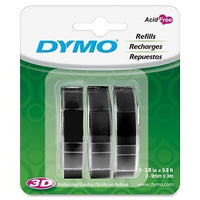 DYMO 1741670 Embossing Tape Black 3-Pack