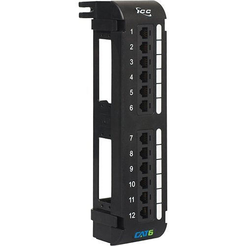 ICC ICMPP12V60 12-Port CAT6 Vertical Patch Panel