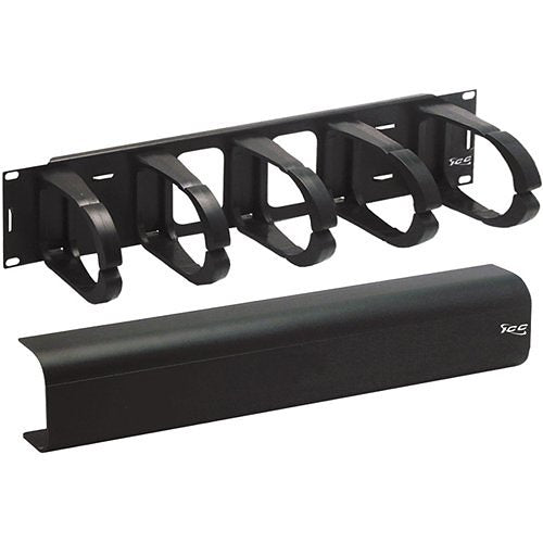 ICC ICCMSCMA52 Plastic Interbay Vertical Ring Panel with Cover, 2U RMS