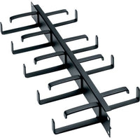 Middle Atlantic HCM-1DR D-Ring Horizontal Rack Cable Manager, Front / Rear, 1U RMS