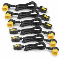 APC AP8716R Power Cord Kit (6 Each), Locking, C19 to C20 (90-Degree)