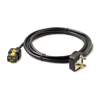 APC AP8756 Power Cord, Locking C19 to BS1363A UK, 3.0m