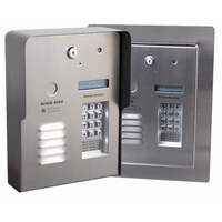 Pach and Co 8250FFP AeGIS 8000P Series 250-Tenant Dial-Up Modem Telephone Entry System, Flush Mount, 12VAC/12VDC Transformer Included